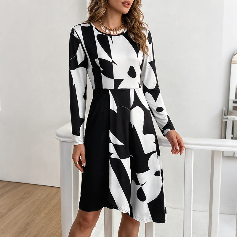 Women Elegant floral patterned Midi Dress Mune Fashion