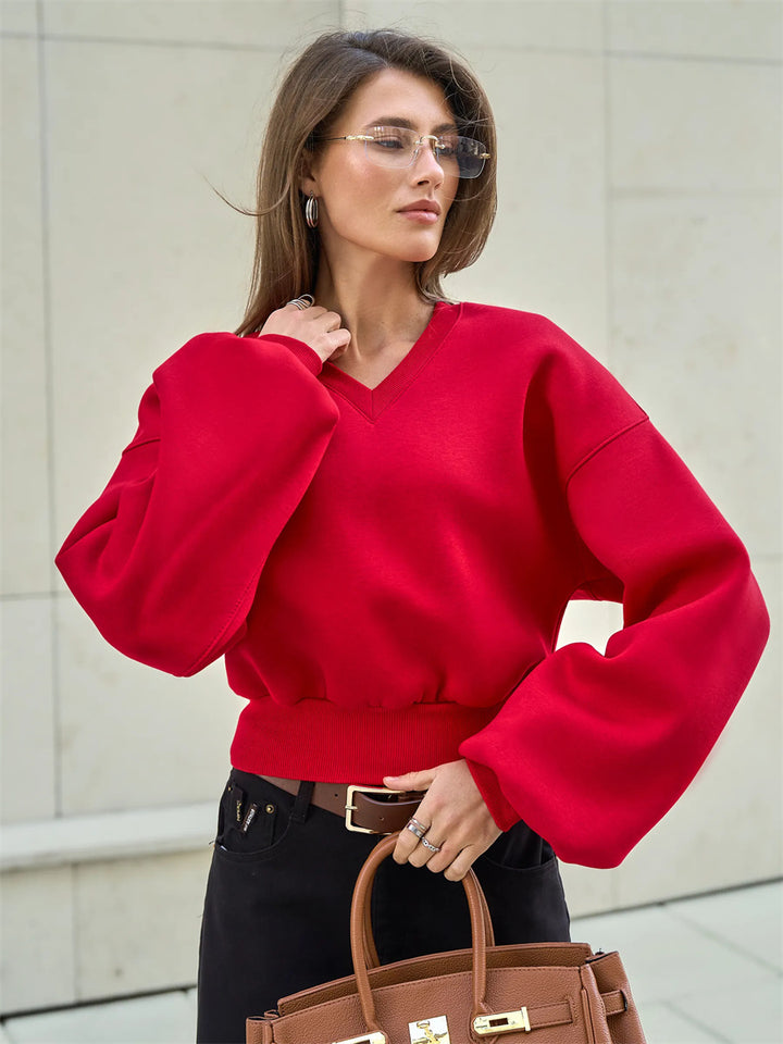 Ladies Stylish Oversized Sweater Mune Fashion