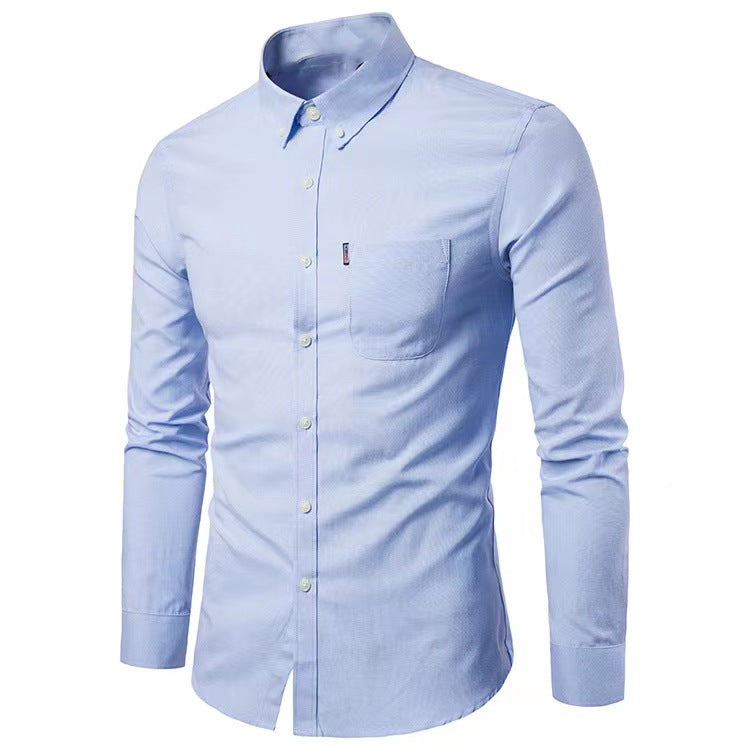 Men's tailored Oxford shirt with button-down collar and chest pocket Mune Fashion