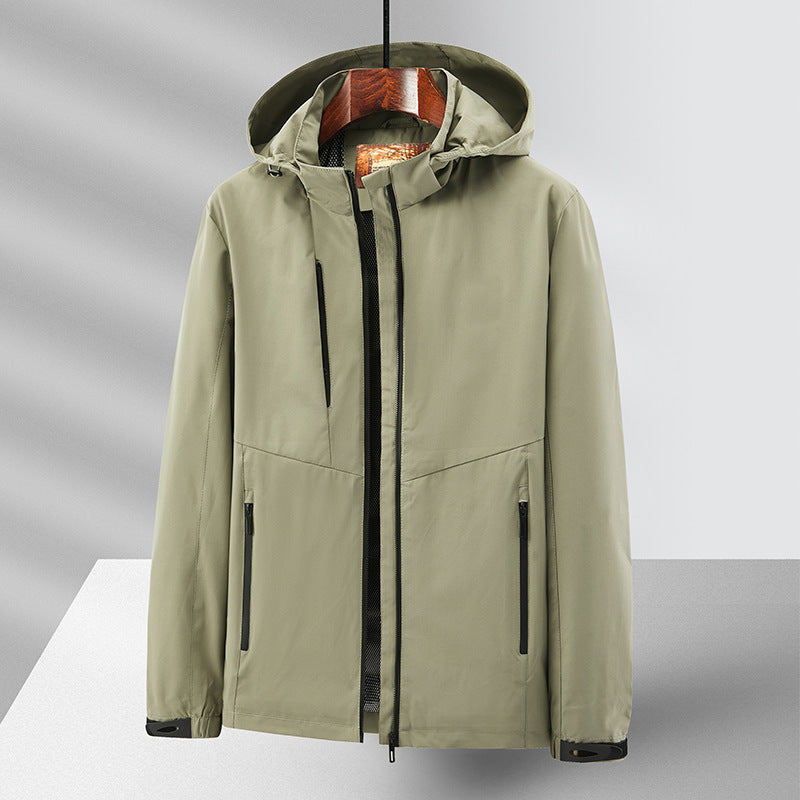 Men's Weatherproof Outdoor Jacket with Practical Hood Mune Fashion