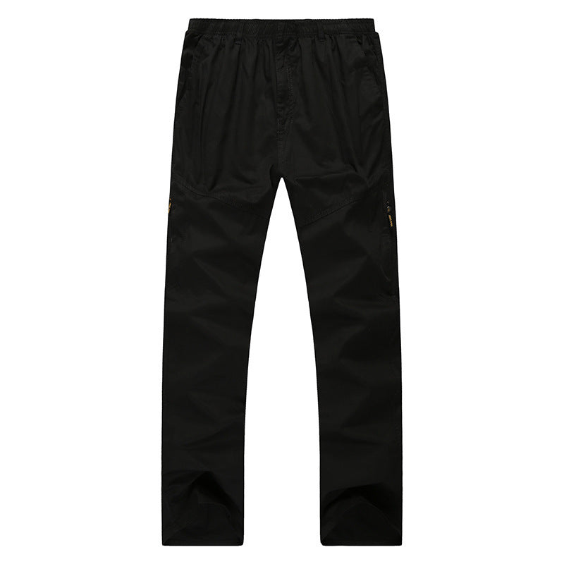 Men's cargo pants with elastic waistband, straight leg and multiple pockets Mune Fashion
