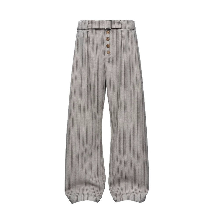 Women's High-Waisted Tailored Pants with Wide Leg Mune Fashion