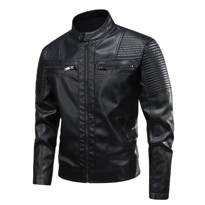 Men's fashionable and high-quality leather jacket Mune Fashion