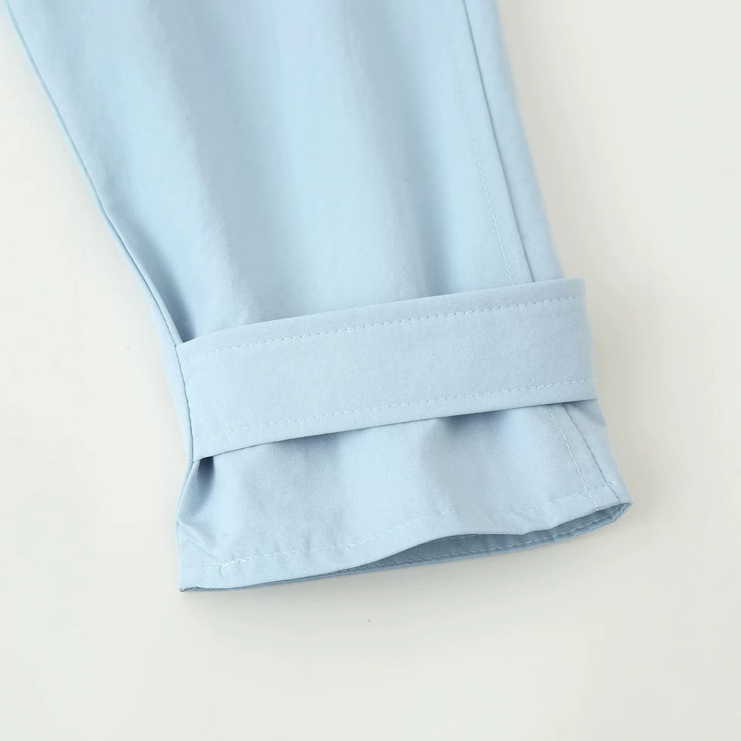 Women's Lightly Tailored Trench Coat with Concealed Button Placket and Tie Belt Mune Fashion