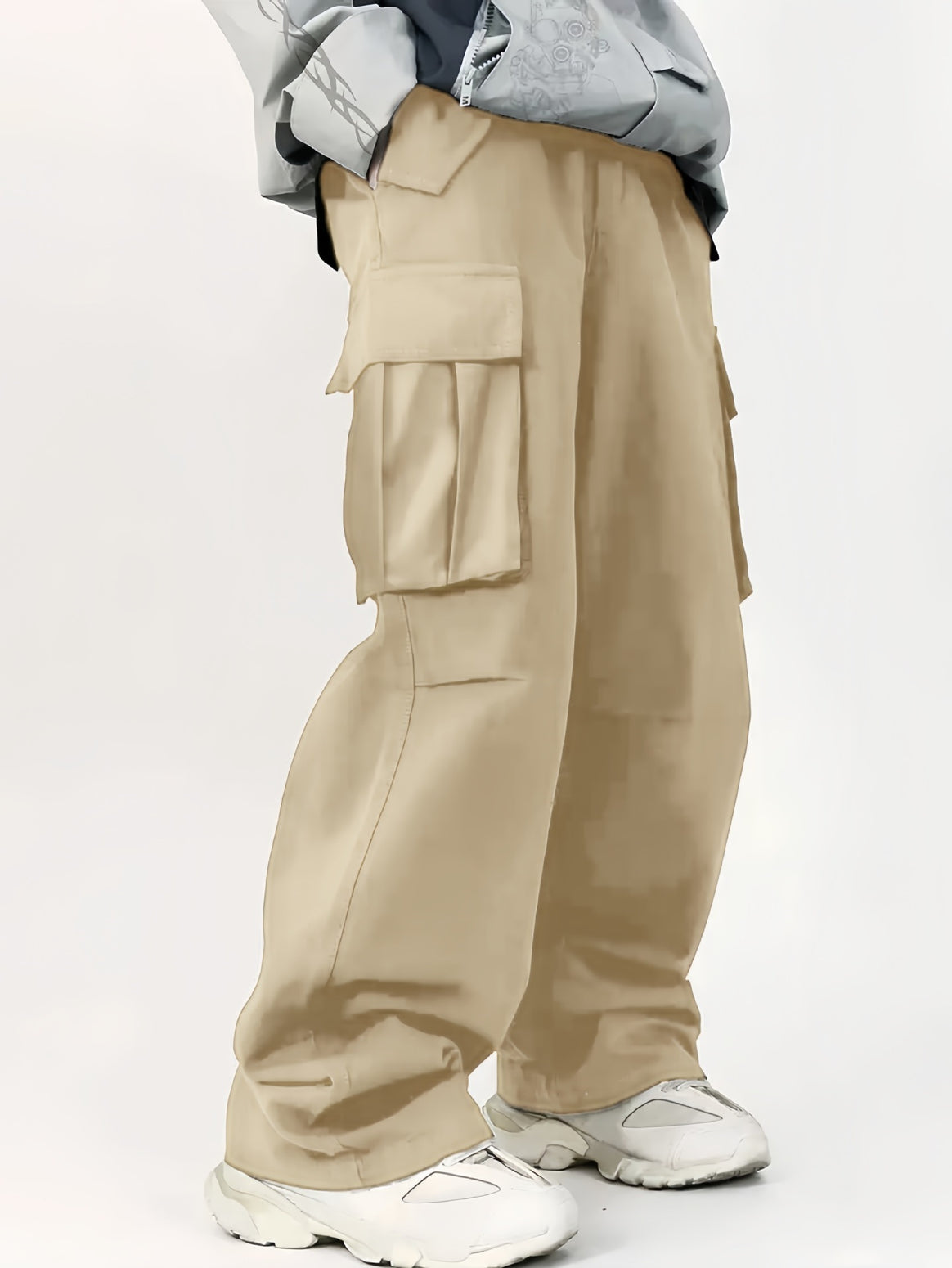Men's Loose Utility Cargo Pants with Multi-Function Pockets & Casual Baggy Fit Mune Fashion
