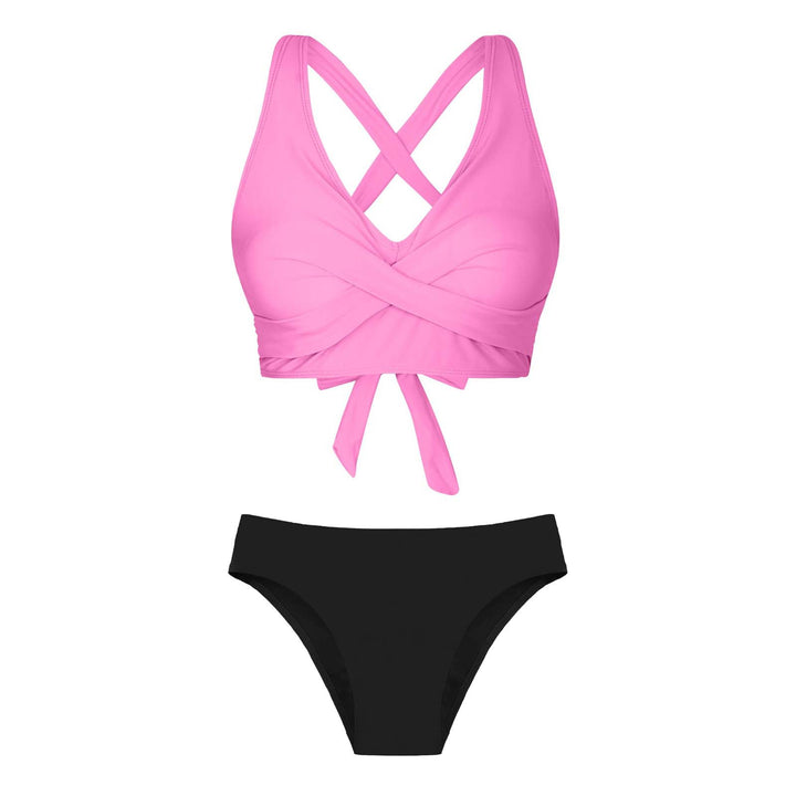 Women's Two-Piece Swimsuit with Floral Design Mune Fashion