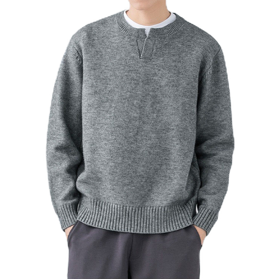 Men's Cozy Round Neck Sweater Mune Fashion