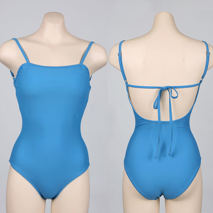 Women One-Piece Swimsuit with Elegant V-Neck and Comfortable Straps Mune Fashion