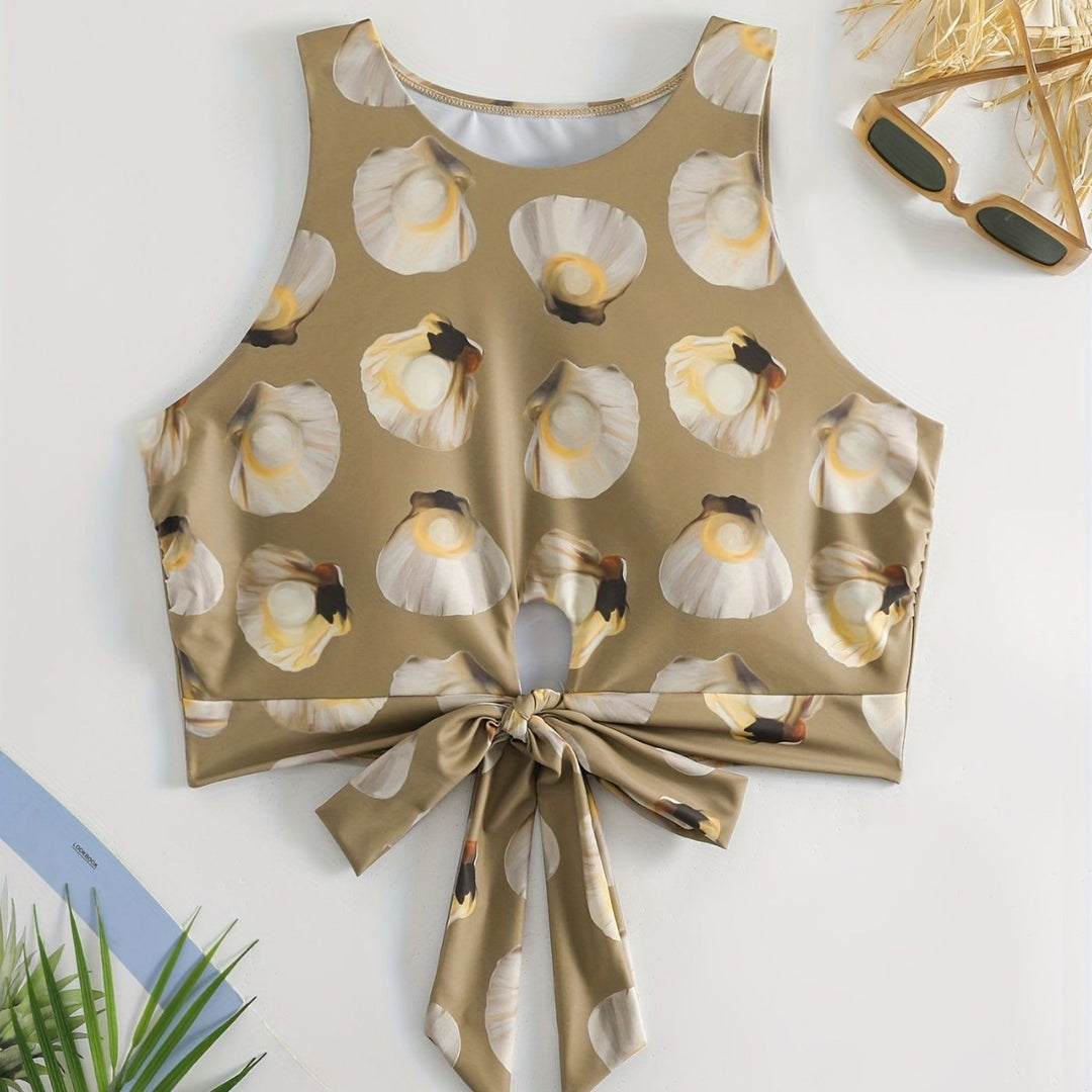 Women's Crop Top with Fashionable Knot Design Mune Fashion