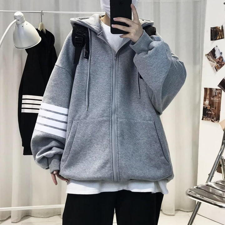 Unisex Comfortable Oversized Hoodie Jacket with Textured Design Mune Fashion