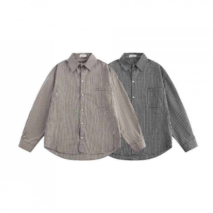 [Unisex Oversize Shirt Jacket in Boxy Cut with Chest Pocket Mune Fashion] Mune Fashion