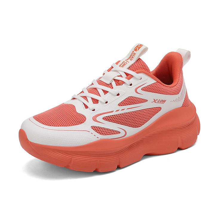 Women's trendy volume sneakers with breathable mesh, reinforcing overlays, and extra cushioned wedge sole Mune Fashion