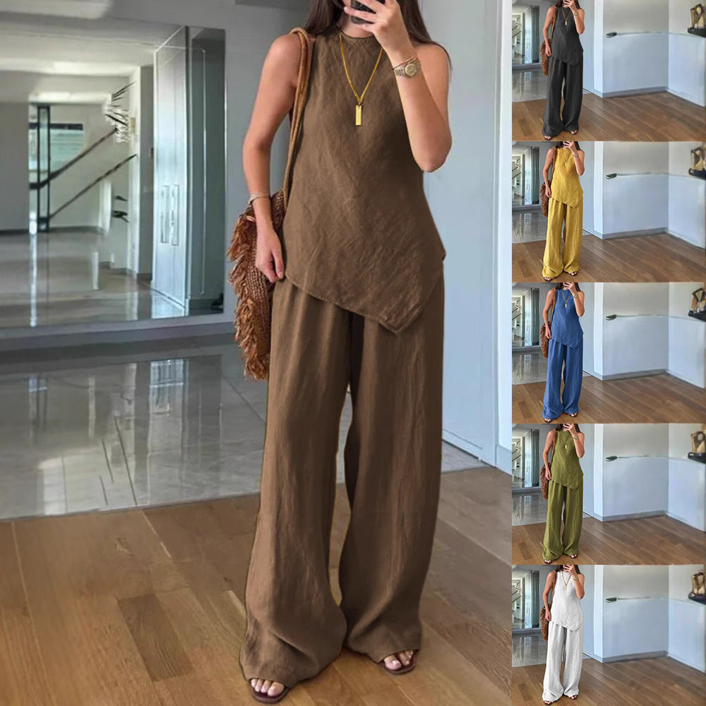 Ladies Lightweight and Flowing Two-Piece Set Mune Fashion