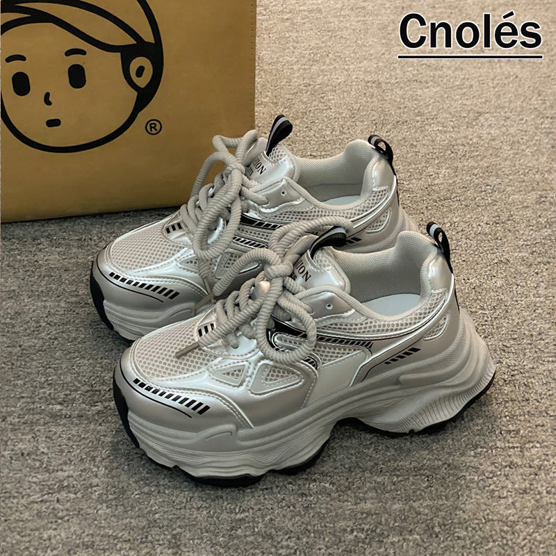 Women's Fashion Chunky Sneakers with Breathable Mesh Upper and Pronounced Profile Mune Fashion