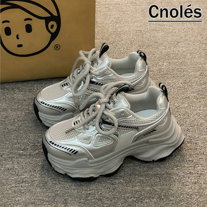 Women's Fashion Chunky Sneakers with Breathable Mesh Upper and Pronounced Profile Mune Fashion