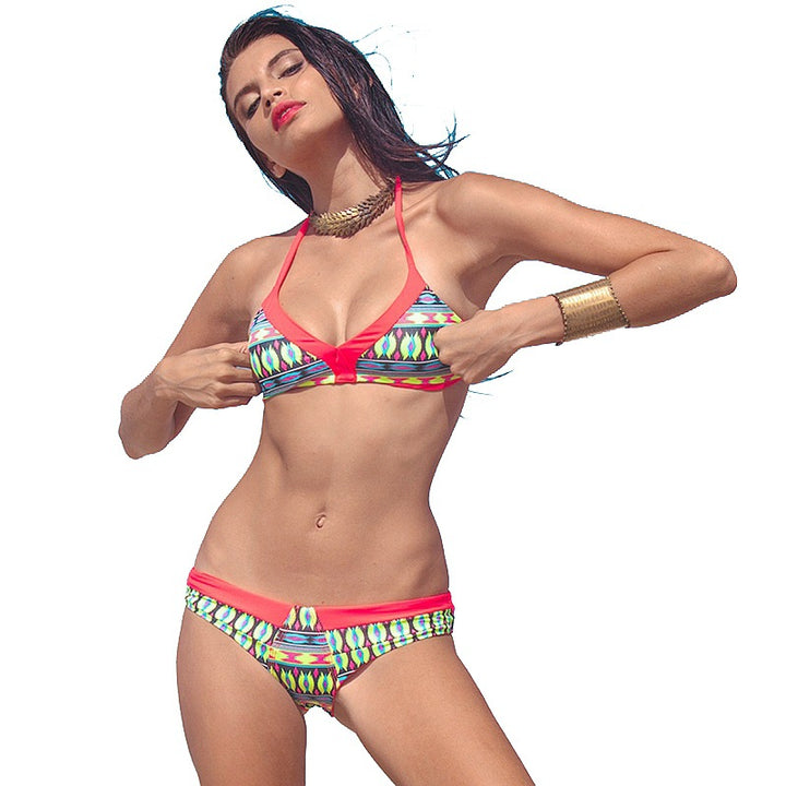Women's Triangle Bikini with sophisticated color patterns Mune Fashion