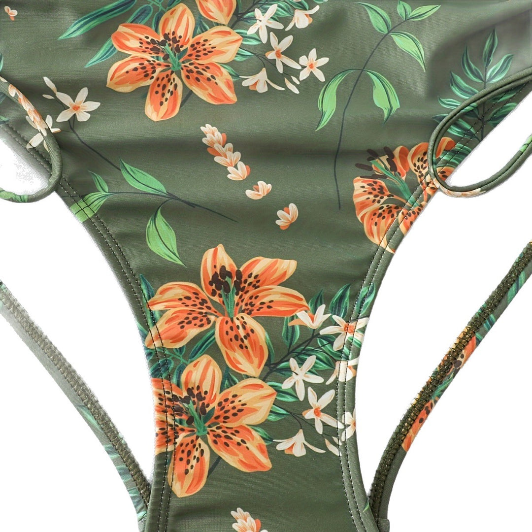 Women's High-Cut Bikini with Ruching Mune Fashion