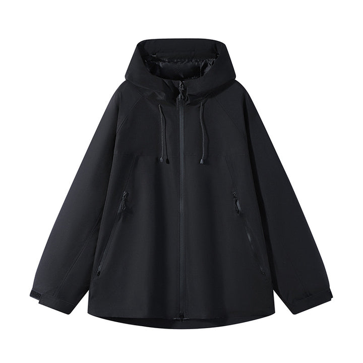 Men's Double Layer Colorblock Softshell Hooded Jacket in Urban Outdoor Cut Mune Fashion