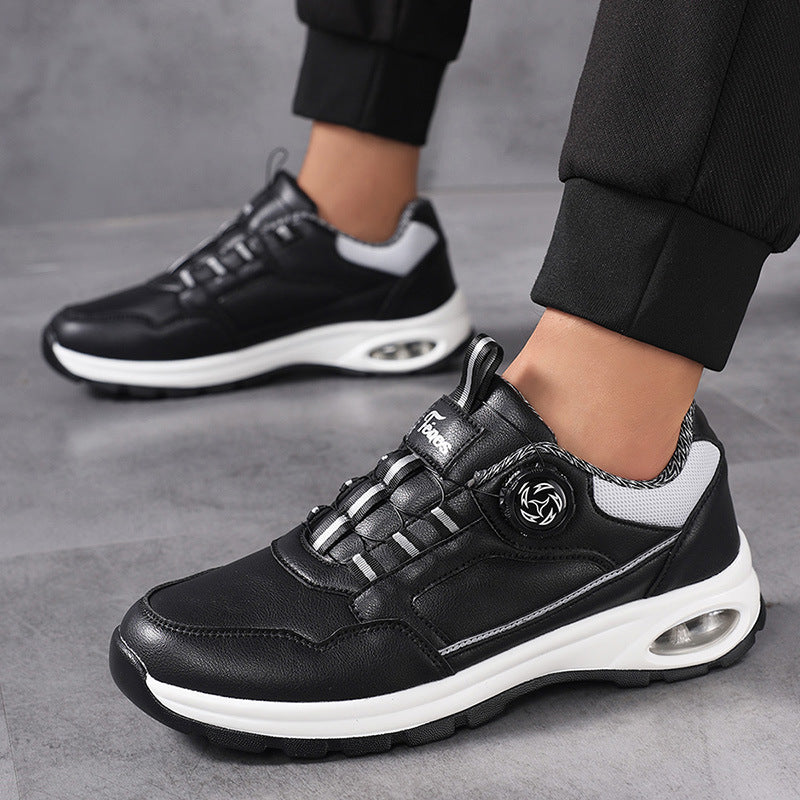 Men's sporty casual sneakers with air capsule heel cushioning, infinite click closure, and viscoelastic insole Mune Fashion
