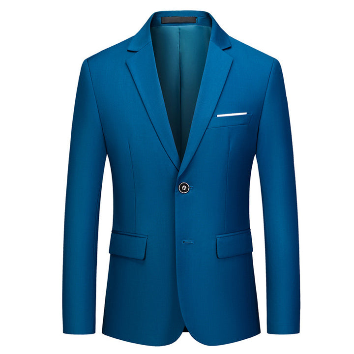 Men's slim-fit blazer with narrow silhouette, stretch content, and flap pockets Mune Fashion