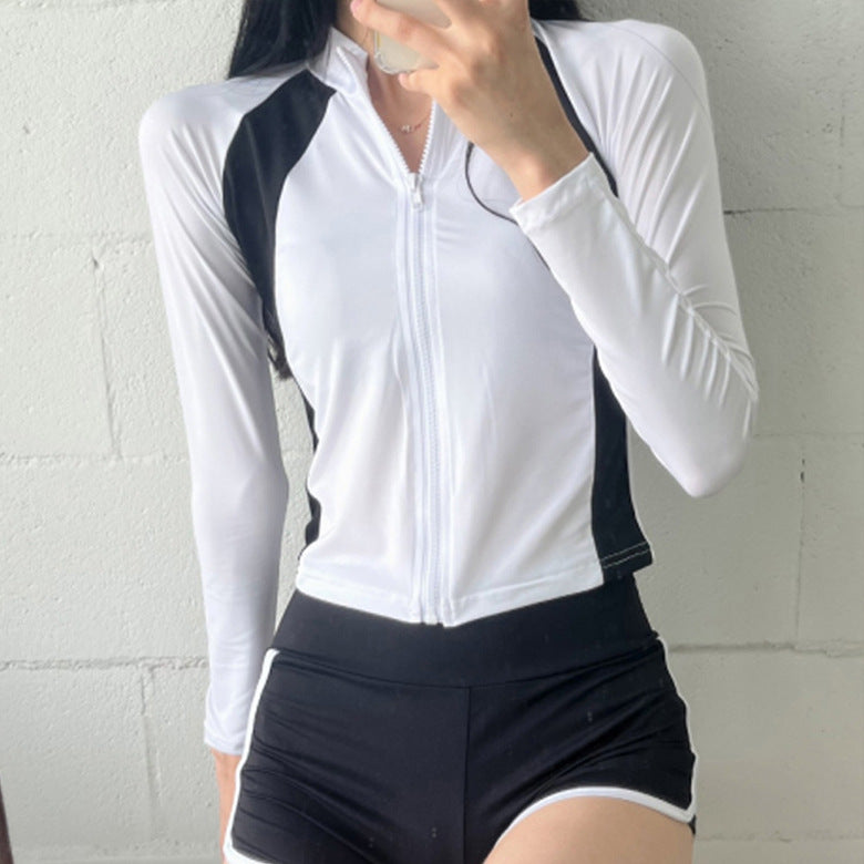 Women’s Surf Suit with Long Sleeve and Short Shorts Mune Fashion