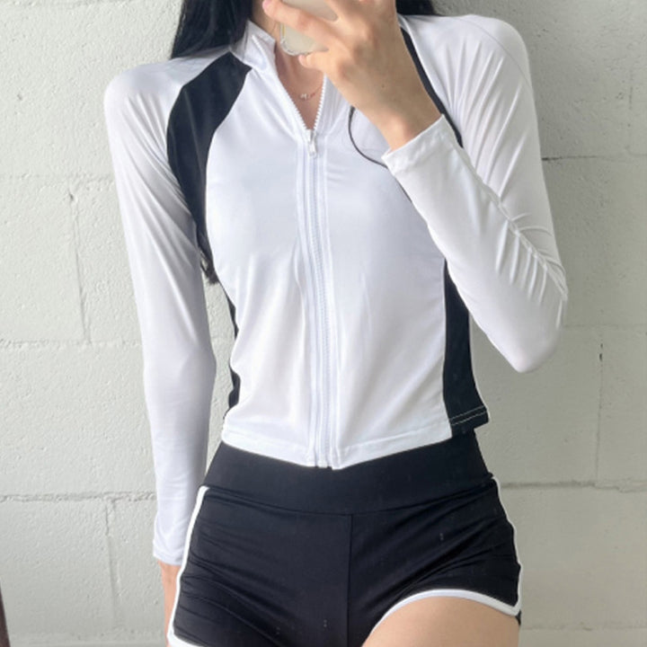Women’s Surf Suit with Long Sleeve and Short Shorts Mune Fashion