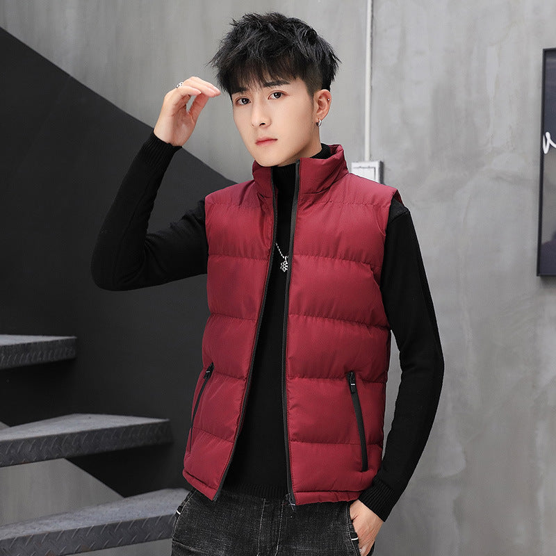 Men's quilted thermal waistcoat with stand-up collar and zippered pockets Mune Fashion