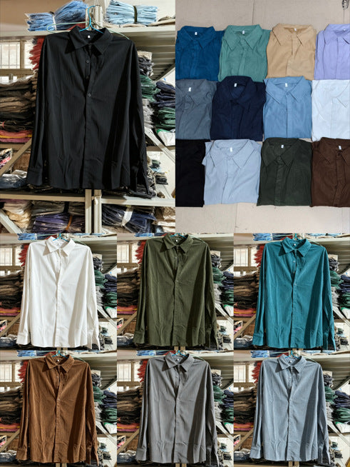Men's casual cord shirt made of fine cord with oversized fit Mune Fashion