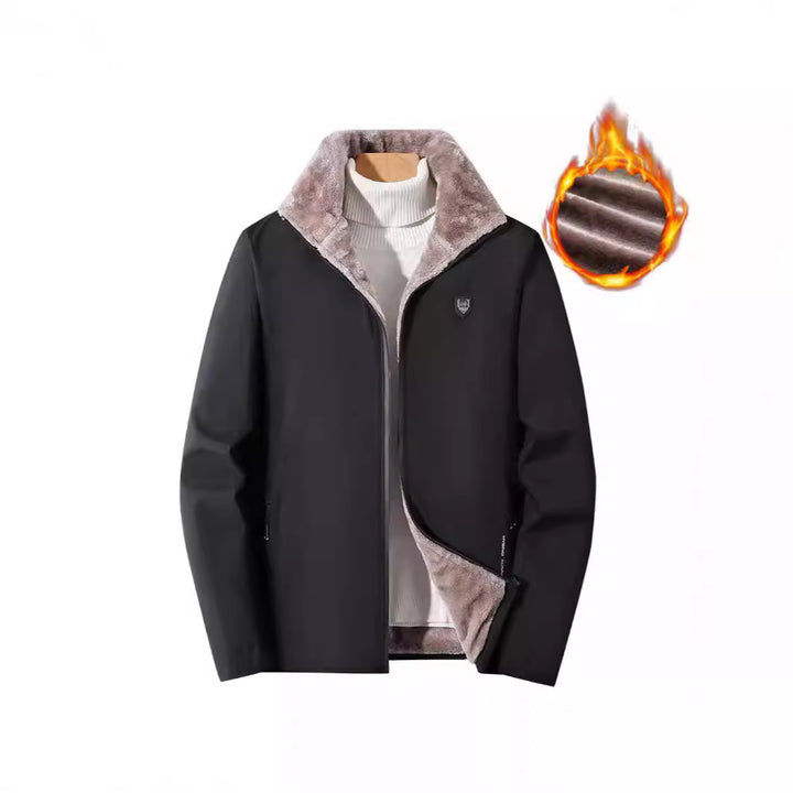 Men's thermo softshell jacket with full zip and teddy inner lining Mune Fashion