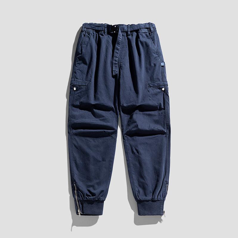 Herren Cargohose im Jogger‑Cut mit Multifunktions‑Taschen, verstärkten Knien und Reißverschlussbündchen Mune Fashion