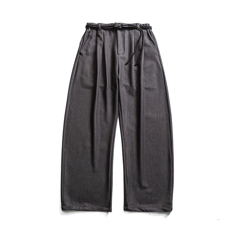 Women's high-waisted wide Marlene pants with pleated waistband and drawstring belt Mune Fashion