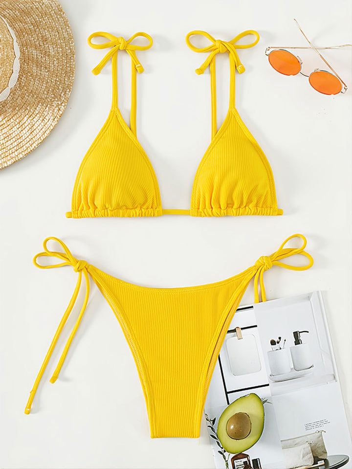 Ladies Triangular Bikini with playful ties Mune Fashion