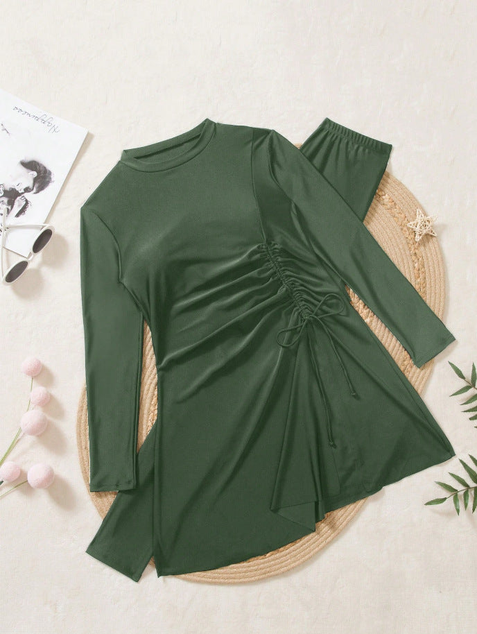 Women’s Sporty Beach Outfit with Fashionable Wrap Design Mune Fashion