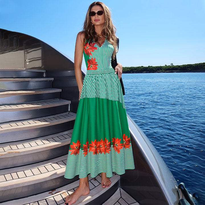 Women's swimsuit with charming ruffle design and matching maxi skirt Mune Fashion