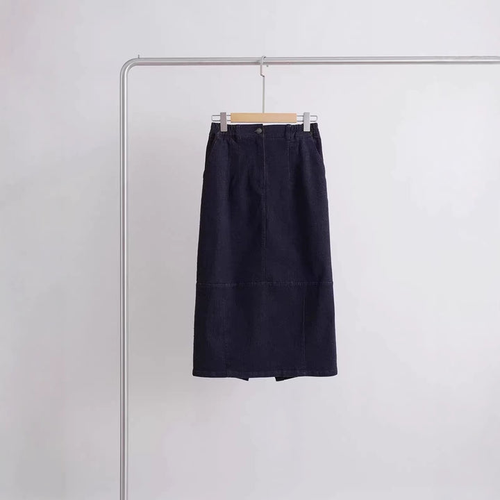 Women Fitted Denim Skirt Mune Fashion