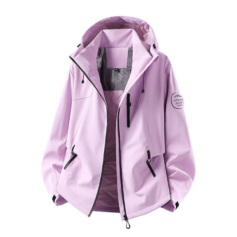 Men's Water-Repellent Softshell Jacket with Hood and Zipper Pockets Mune Fashion