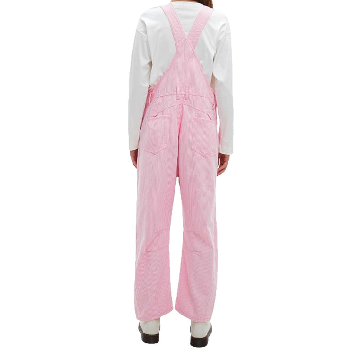 Ladies' wide overall with adjustable straps, large bib pocket, and side snap fasteners Mune Fashion