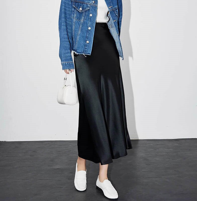 Women's Elegant Maxi Skirt with Flowing Cut Mune Fashion
