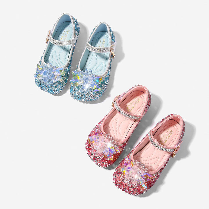 Girls Glittering Ballet Flats Mune Fashion