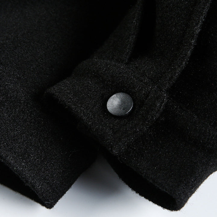Men's Boxy Bomber Jacket with Teddy Collar, Lined Pockets and Elastic Hem Mune Fashion