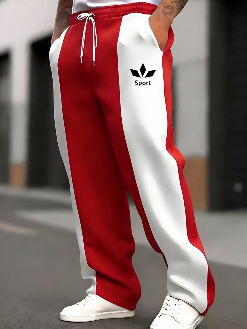Men's sporty joggers with side stripes Mune Fashion