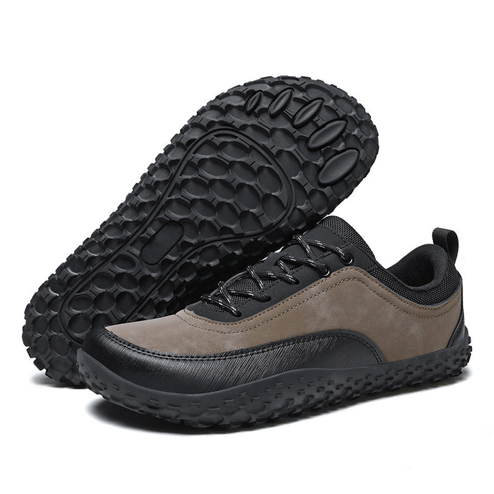 Men's robust urban trekking shoe with rubberized toe cap and grippy multi-terrain outsole Mune Fashion