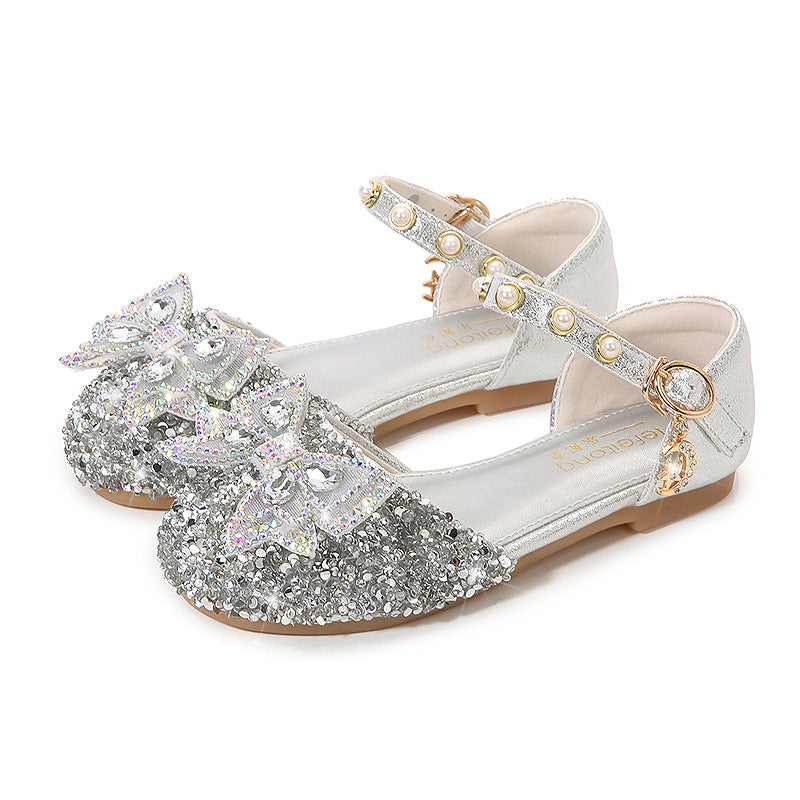 Girls Ballerina with Glitter and Decorative Bows Mune Fashion