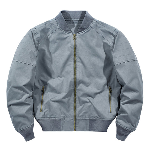 Men's lightweight bomber jacket in utility canvas with ribbed cuffs Mune Fashion