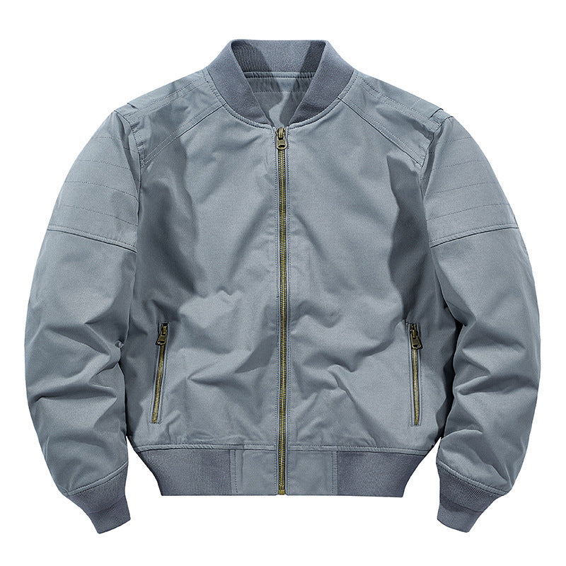 Men's lightweight bomber jacket in utility canvas with ribbed cuffs Mune Fashion