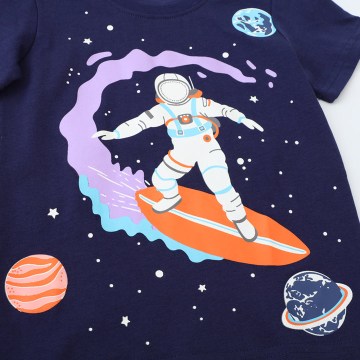 Boys T-shirt with luminous space design Mune Fashion