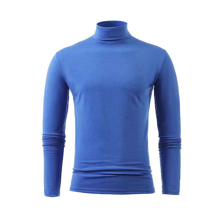 Men's slim turtleneck long sleeve shirt made of fine cotton stretch Slim Fit Mune Fashion