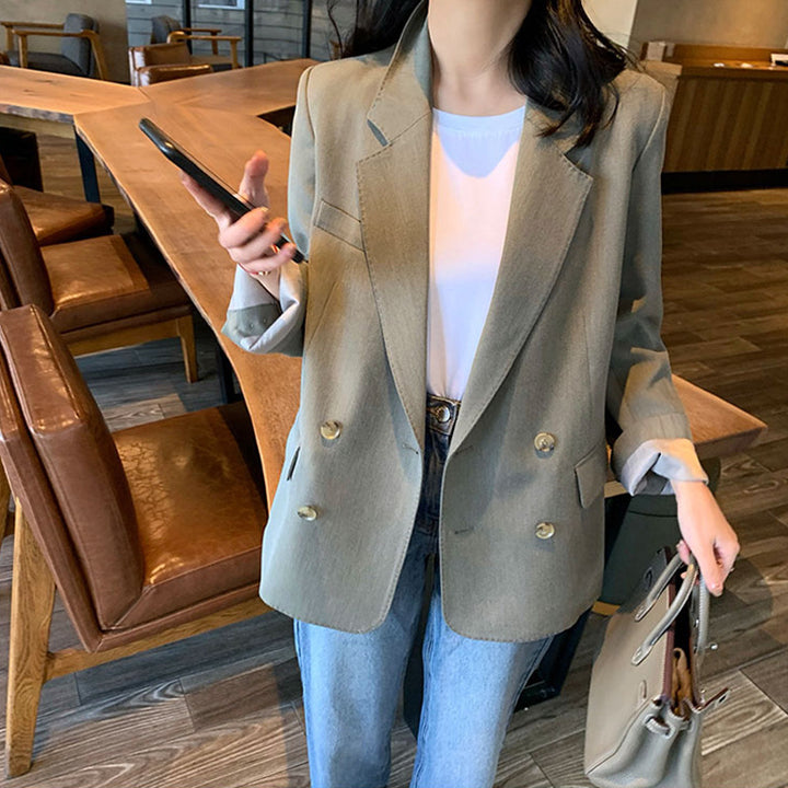 Women Elegant, tailored patterned blazer Mune Fashion