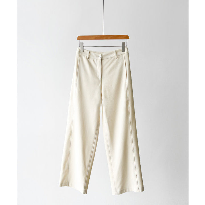 Women Wide Cut Elegant Trousers Mune Fashion