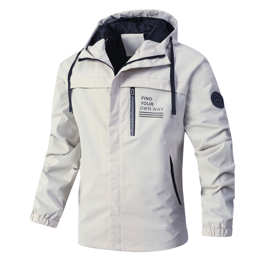 Men's Modern Urban Parka with Hood, Chest Zip and Elastic Cuffs Mune Fashion